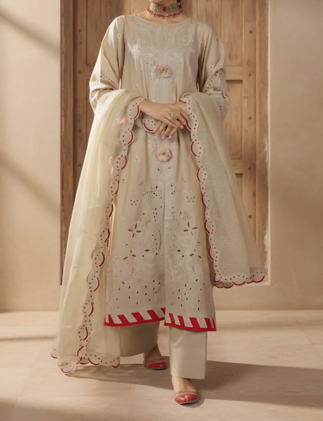 Embroidered Printed Lawn