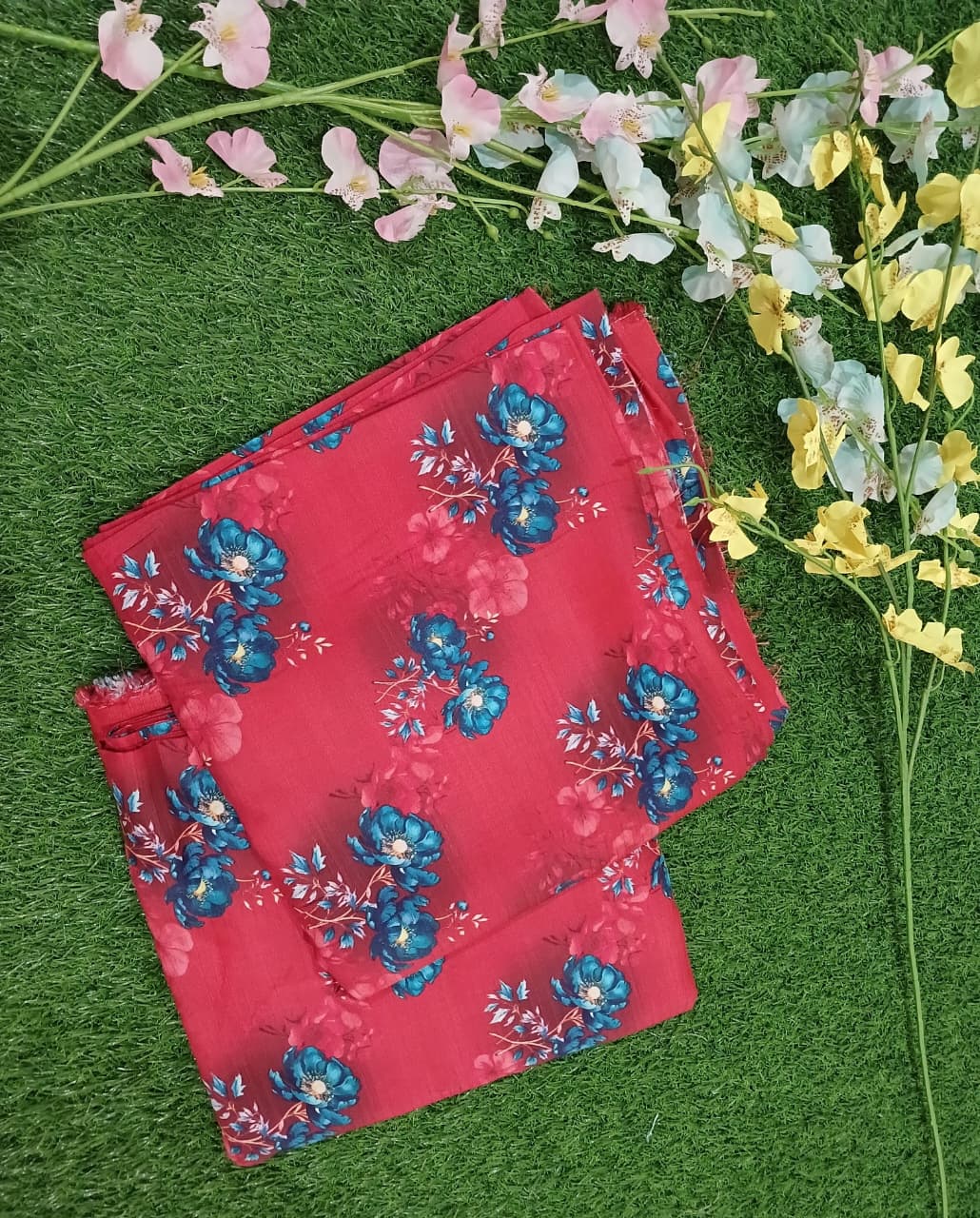 Premium Quality digital printed Linen Banadora 2 -Pc Unstitched .