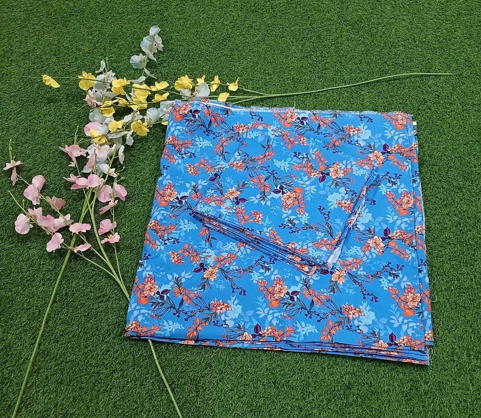 Premium Quality digital printed Linen Banadora 2 -Pc Unstitched .