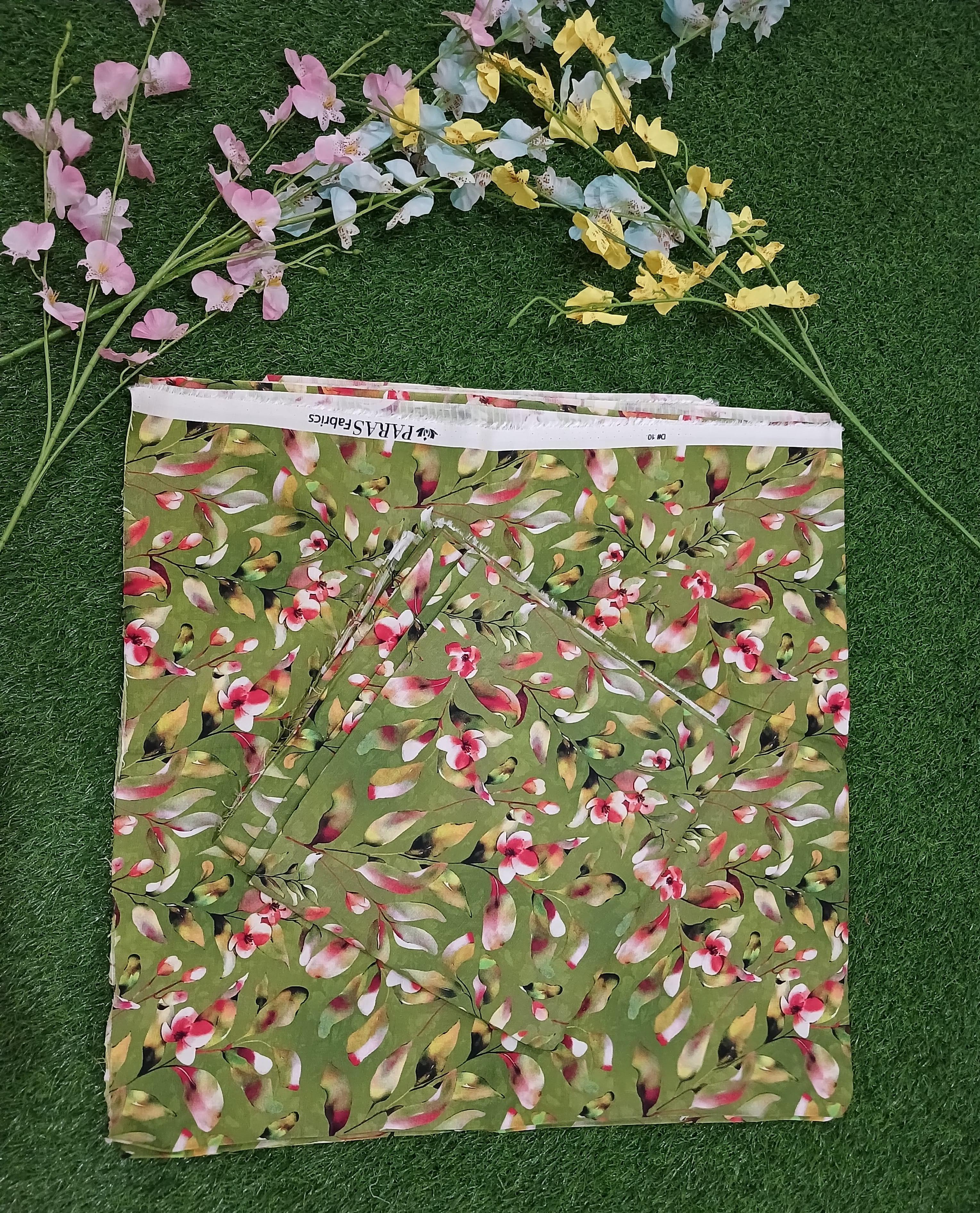 Premium Quality digital printed Linen Banadora 2 -Pc Unstitched .