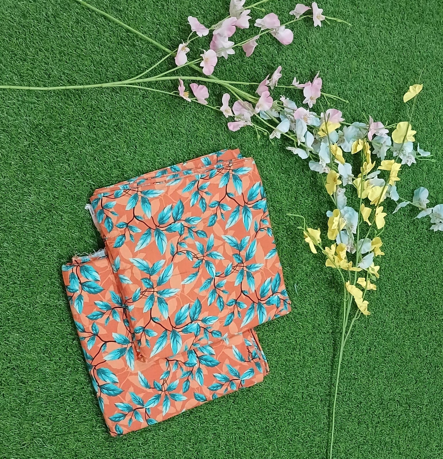 Premium Quality digital printed Linen Banadora 2 -Pc Unstitched .