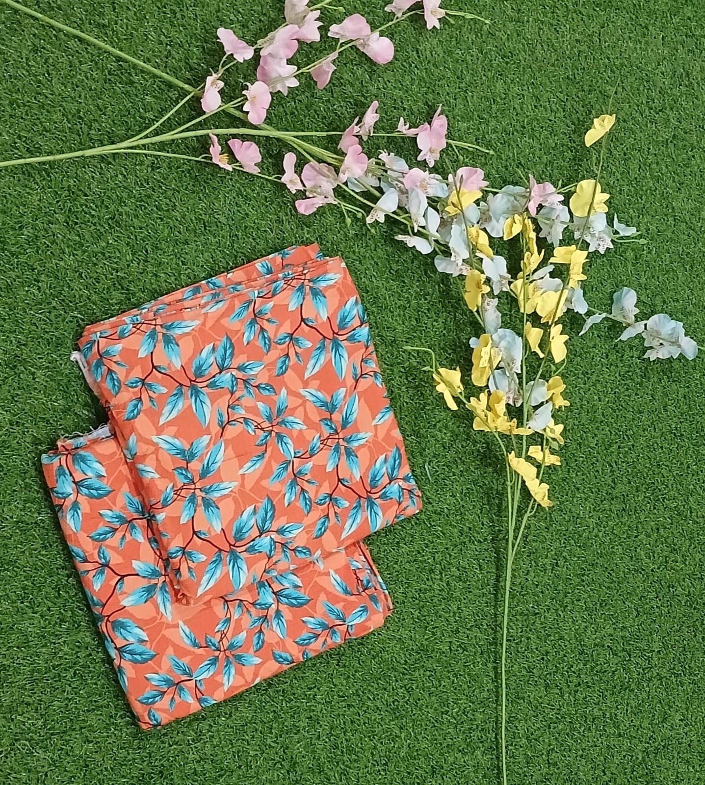 Premium Quality digital printed Linen Banadora 2 -Pc Unstitched .