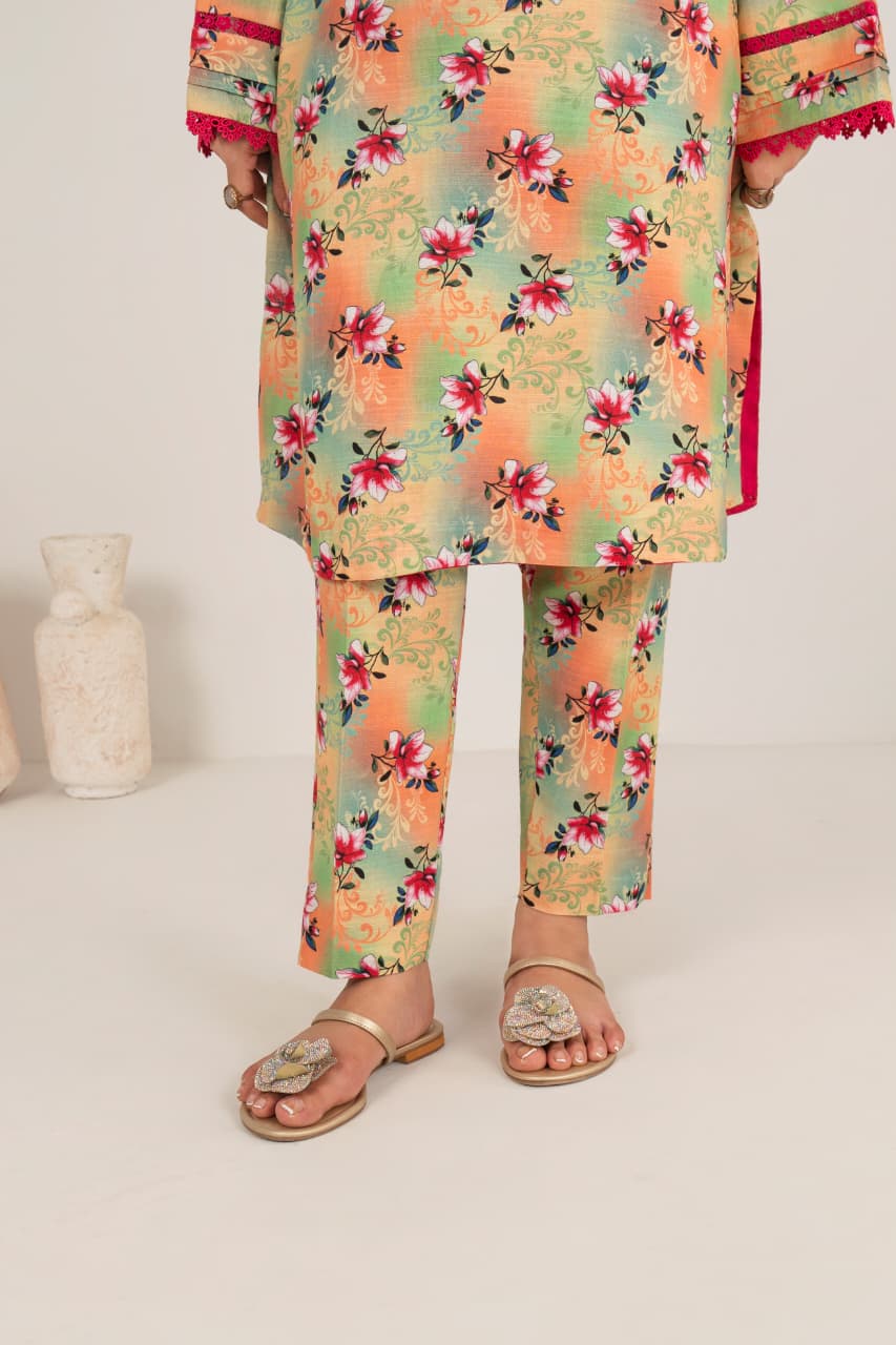 Olive Carnival, Khaddar 3 Pc Unstiched Air Jet Quality.