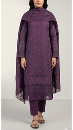 Embroidered Lawn 3-pcs unstitched