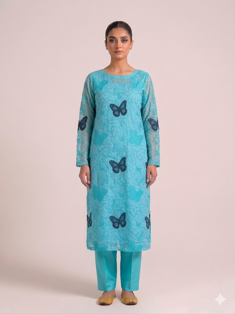 Embroidered lawn 2-Pcs