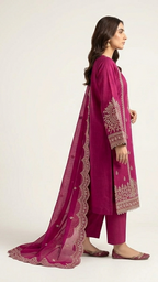 Embroidered Lawn 3-pcs unstitched