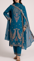 Embroidered Lawn 3-pcs unstitched
