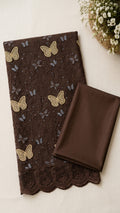 Chicken Kari Embroidered Lawn 2-Pc (BROWN)