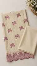 Chicken Kari Embroidered Lawn 2-Pc (IVORY)