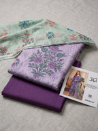 Printed Lawn 3-Pc (BLUE)