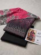 Printed Lawn 3-Pc (BLACK)
