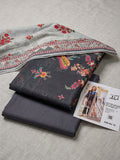 Printed Lawn 3-Pc (BLACK)