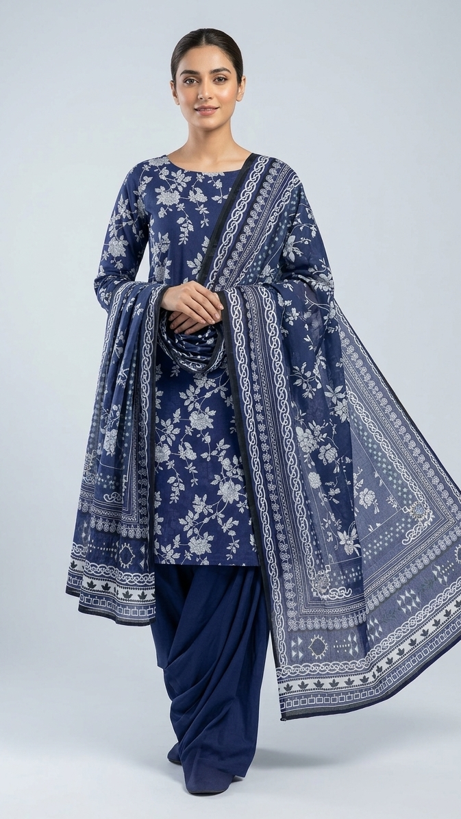Printed Lawn 3-piece unstitched
