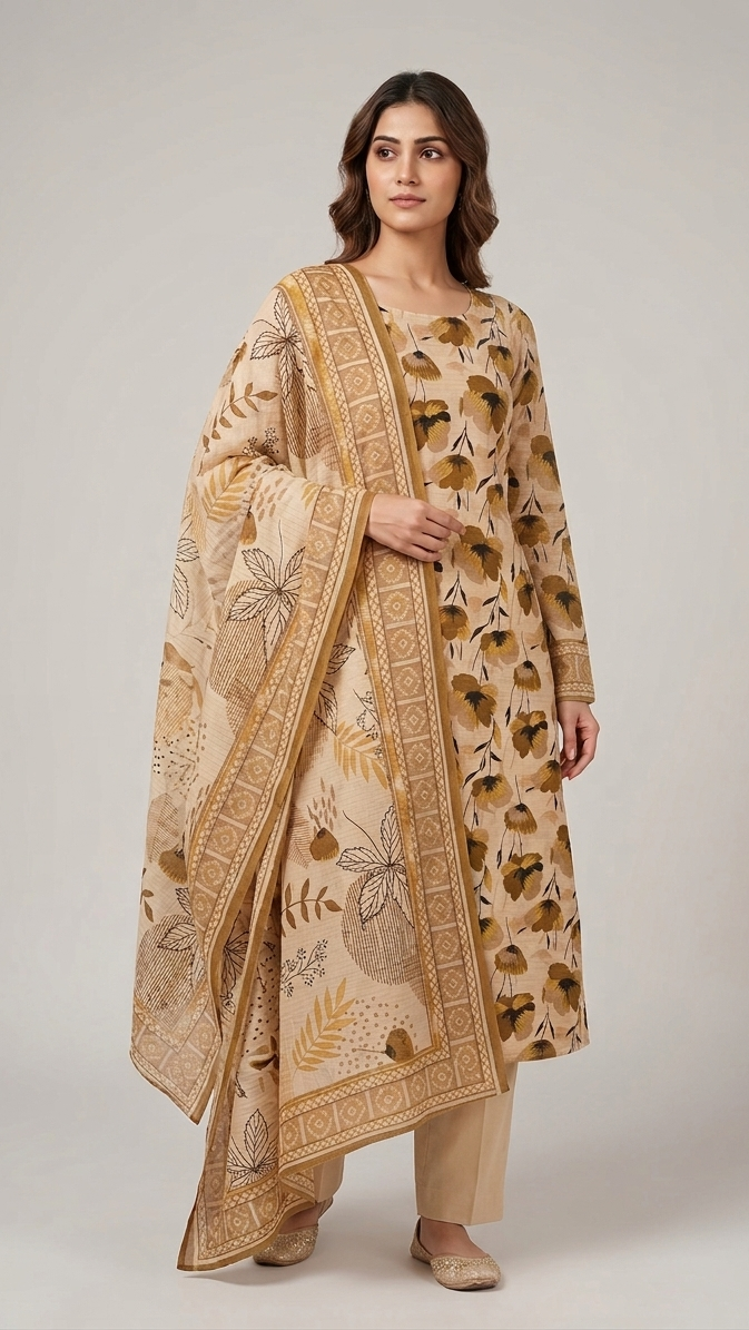Printed Lawn 3-Piece unstitched