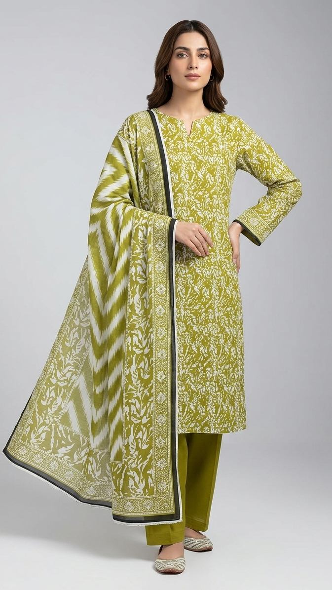 Printed Lawn 3-Piece unstitched