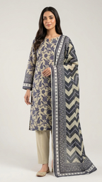 Printed Lawn 3-Piece unstitched