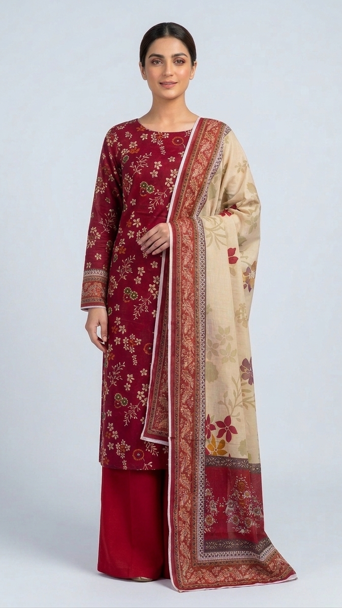 Printed Lawn 3-piece unstitched