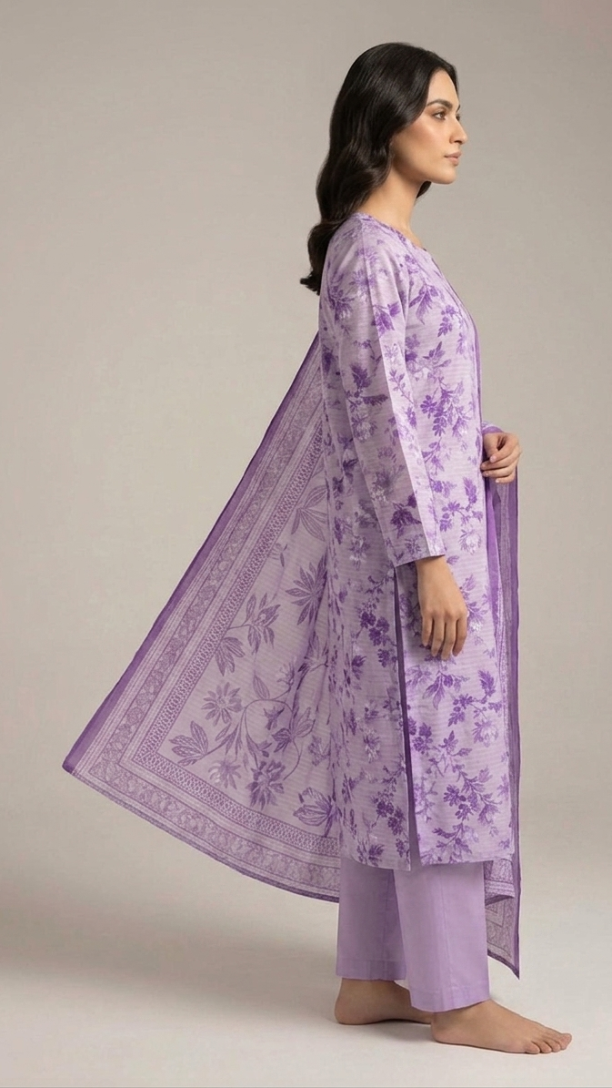 Printed Lawn 3-Piece unstitched