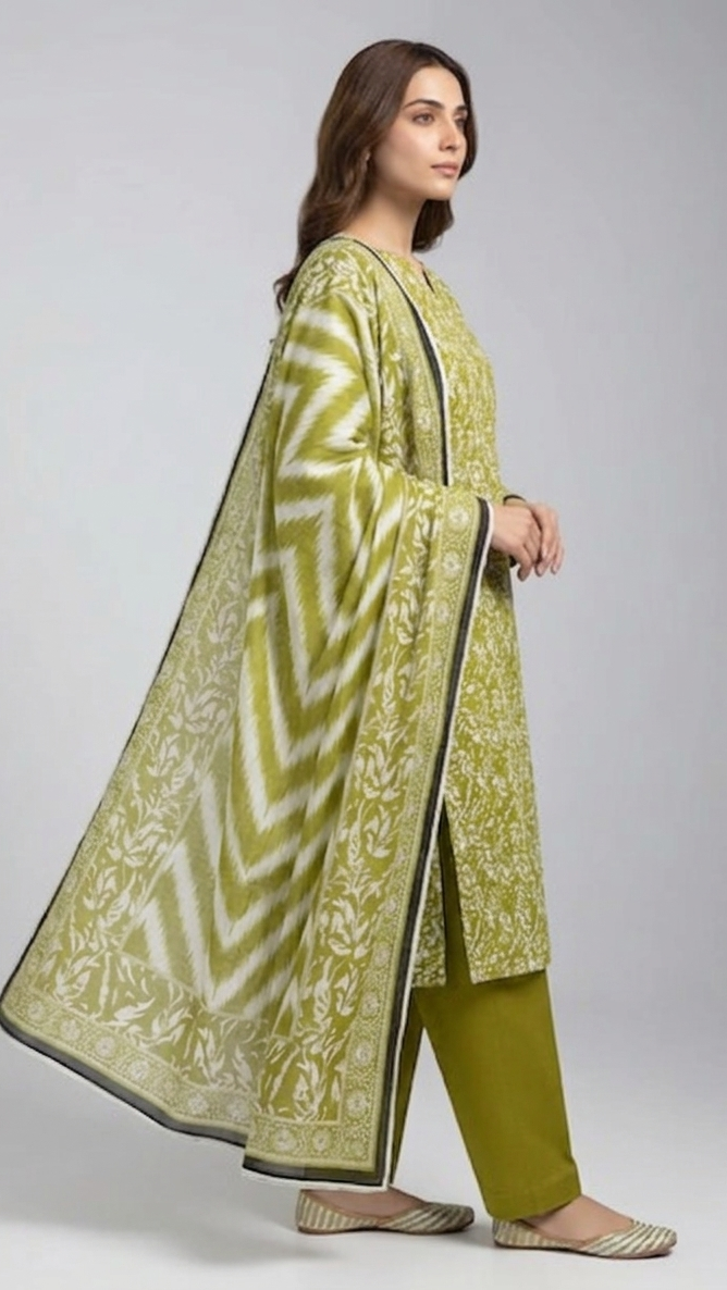 Printed Lawn 3-Piece unstitched