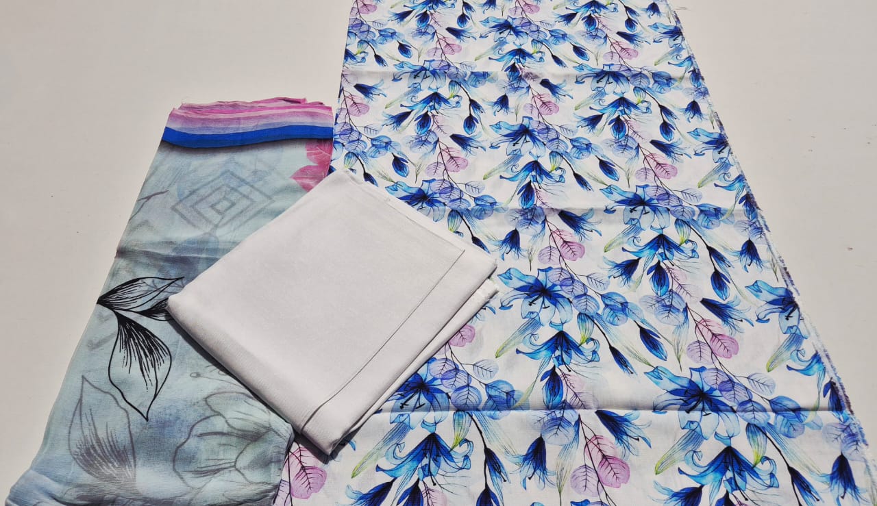 Arctic Indigo, Viscose Chamki 3 pcs.