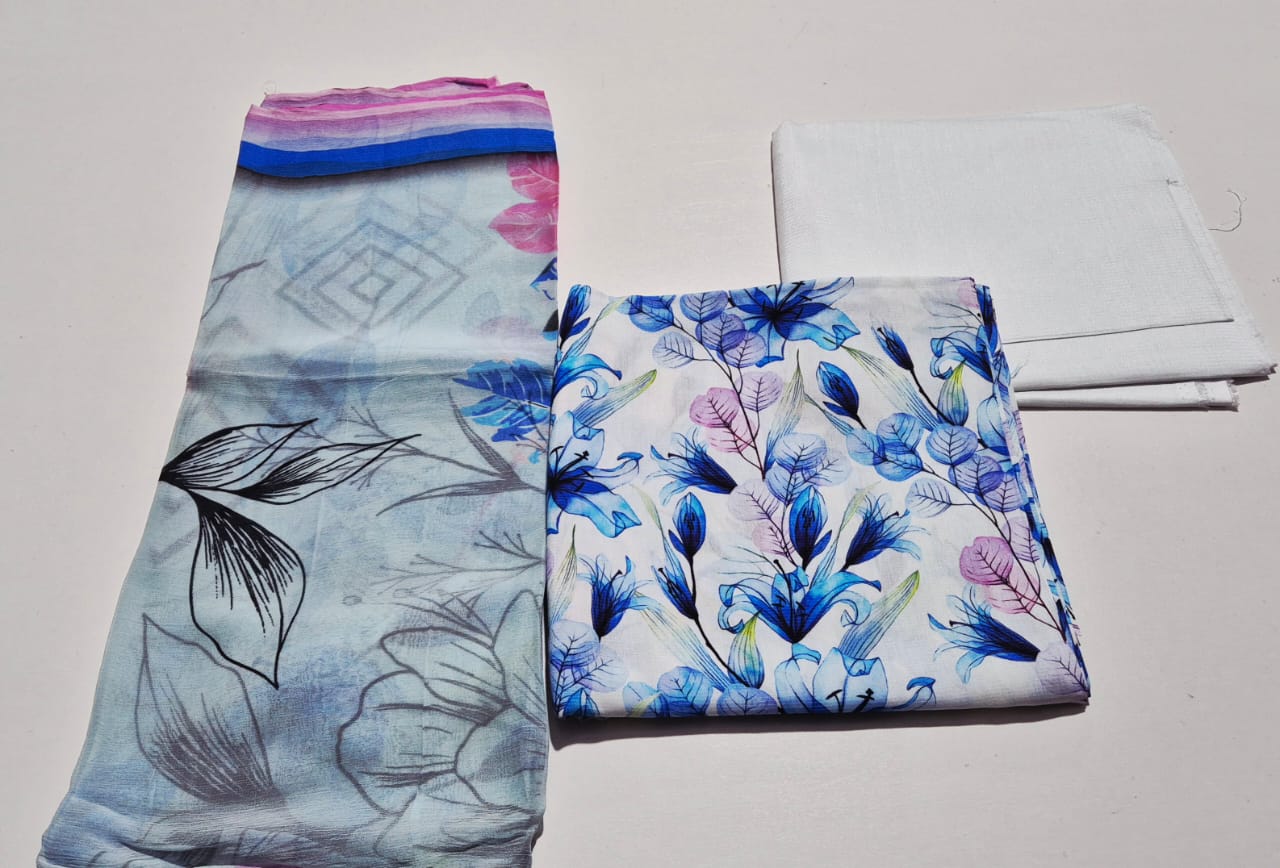 Arctic Indigo, Viscose Chamki 3 pcs.