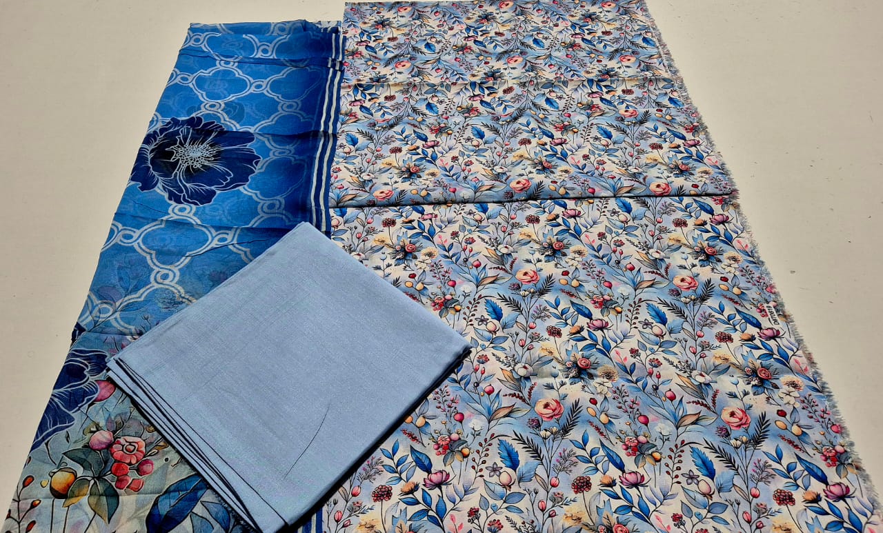 Aqua Blossom, Viscose Chamki 3 pcs