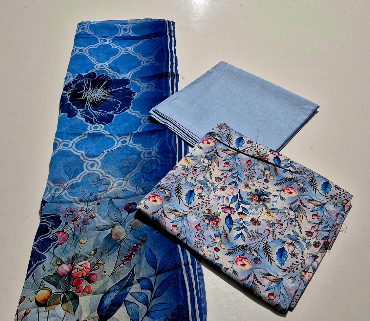 Aqua Blossom, Viscose Chamki 3 pcs