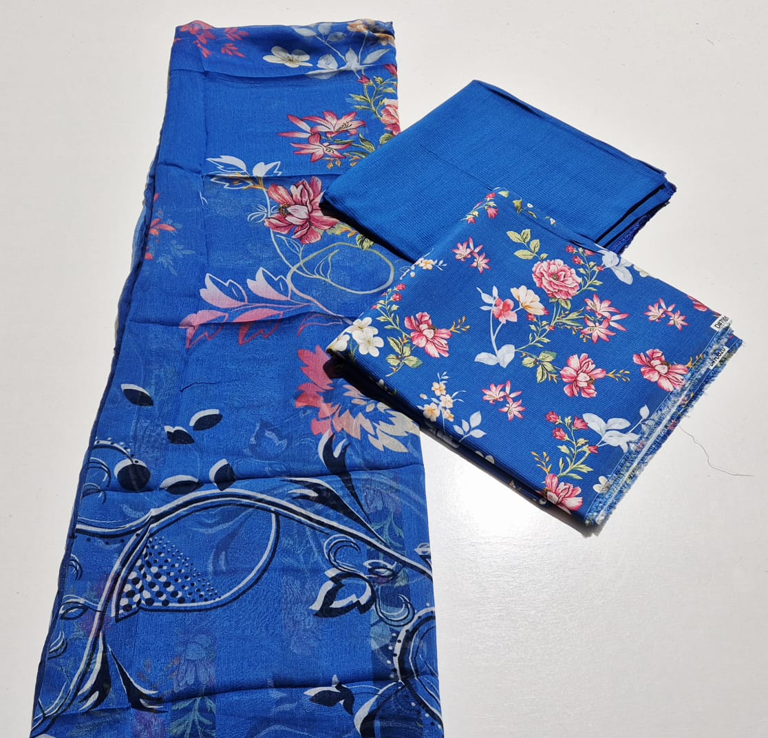 Indigo Mist , Viscose Chamki 3 pcs