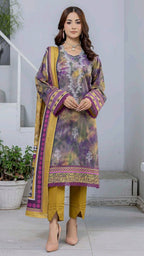Print Embroidery Lawn 3-Piece unstitched
