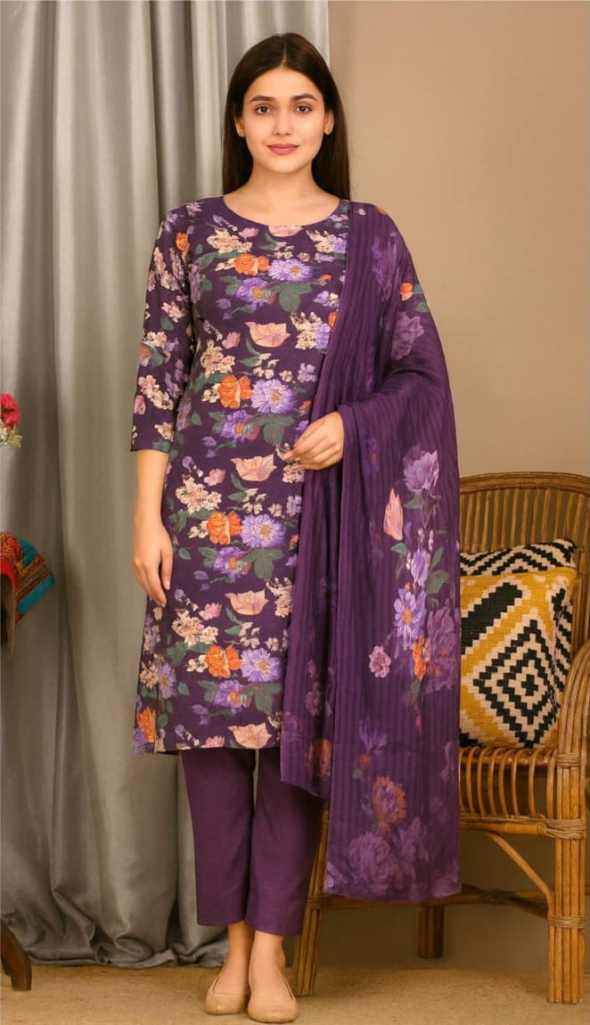 karandi 3 pcs unstitched printed