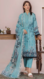 Embroidered Printed Lawn 3-Piece unstitched