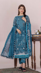 Embroidered Printed Lawn 3-Piece unstitched