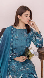 Embroidered Printed Lawn 3-Piece unstitched