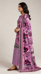Printed lawn 3-Piece unstitched