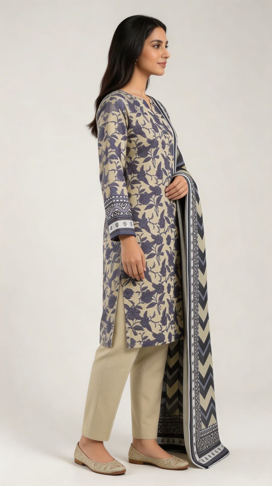 Printed Lawn 3-Piece unstitched