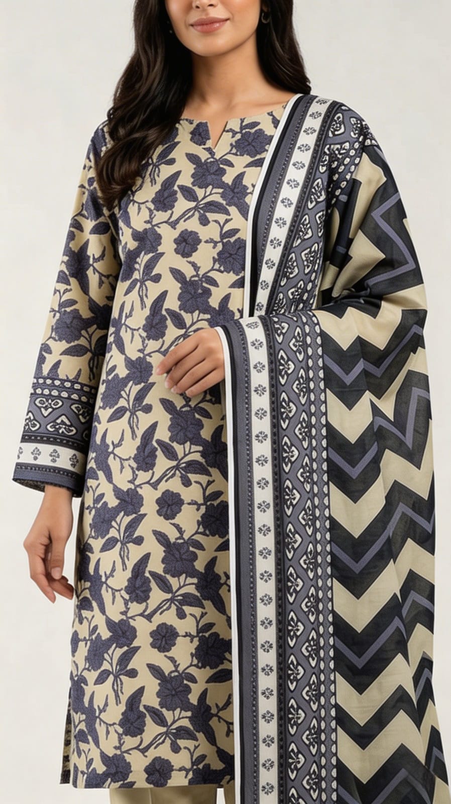 Printed Lawn 3-Piece unstitched