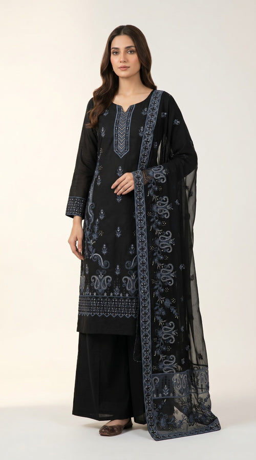 Embroidered Lawn 3-Piece unstitched