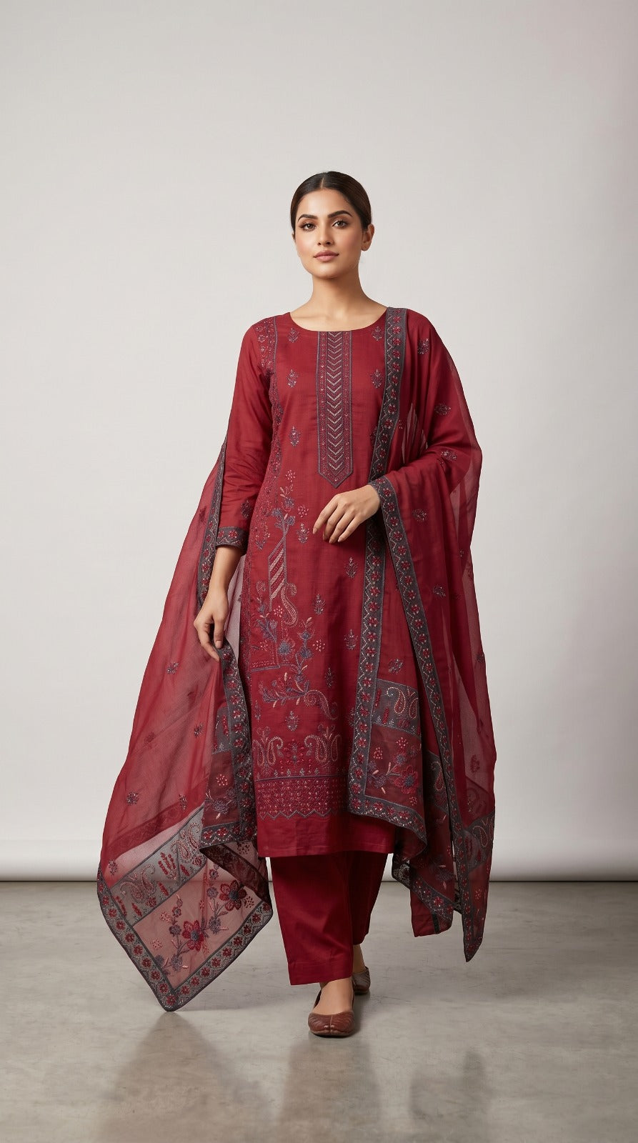 Embroidered Lawn 3-Piece unstitched