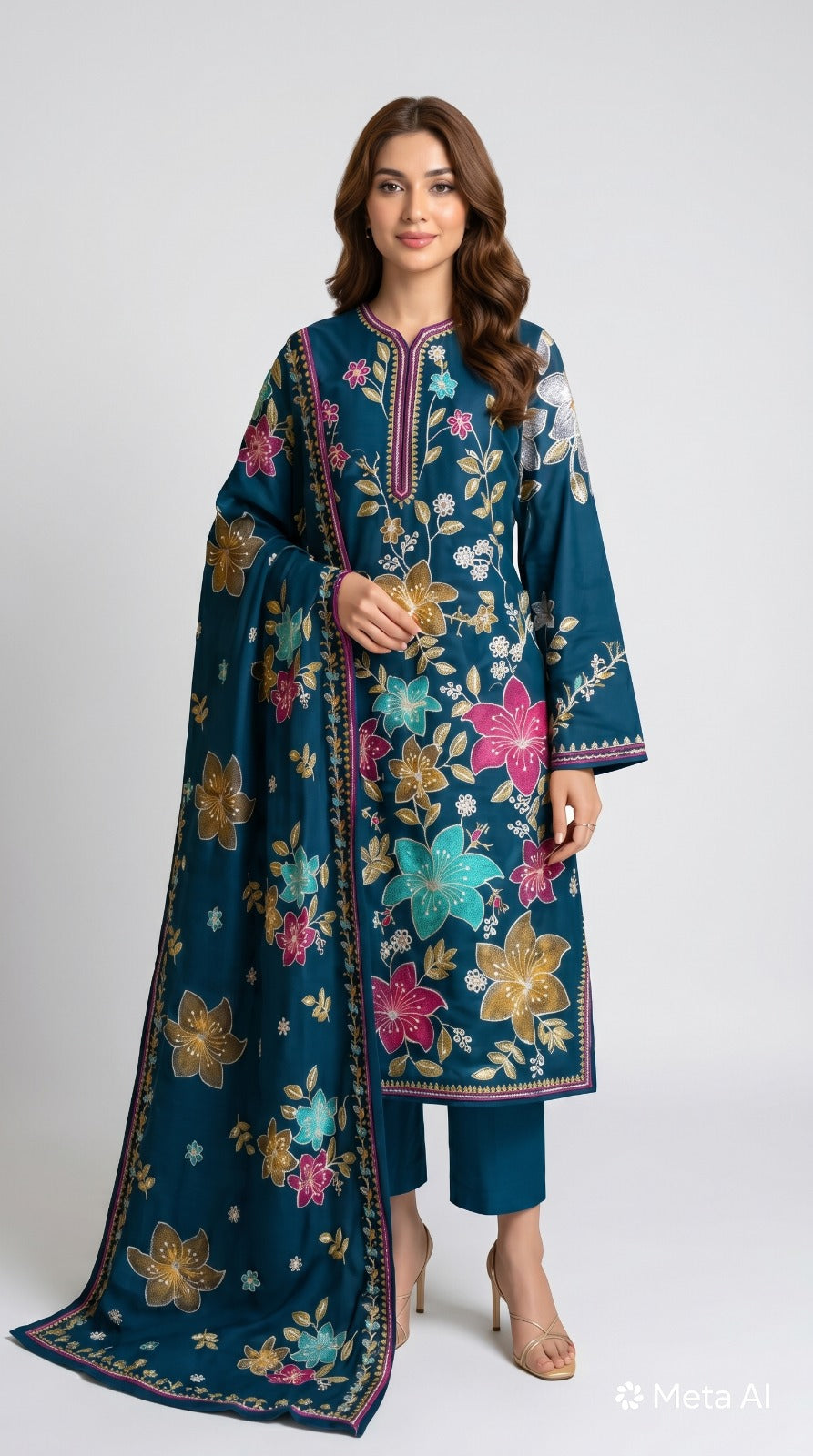 Embroidered Lawn 3-Piece unstitched