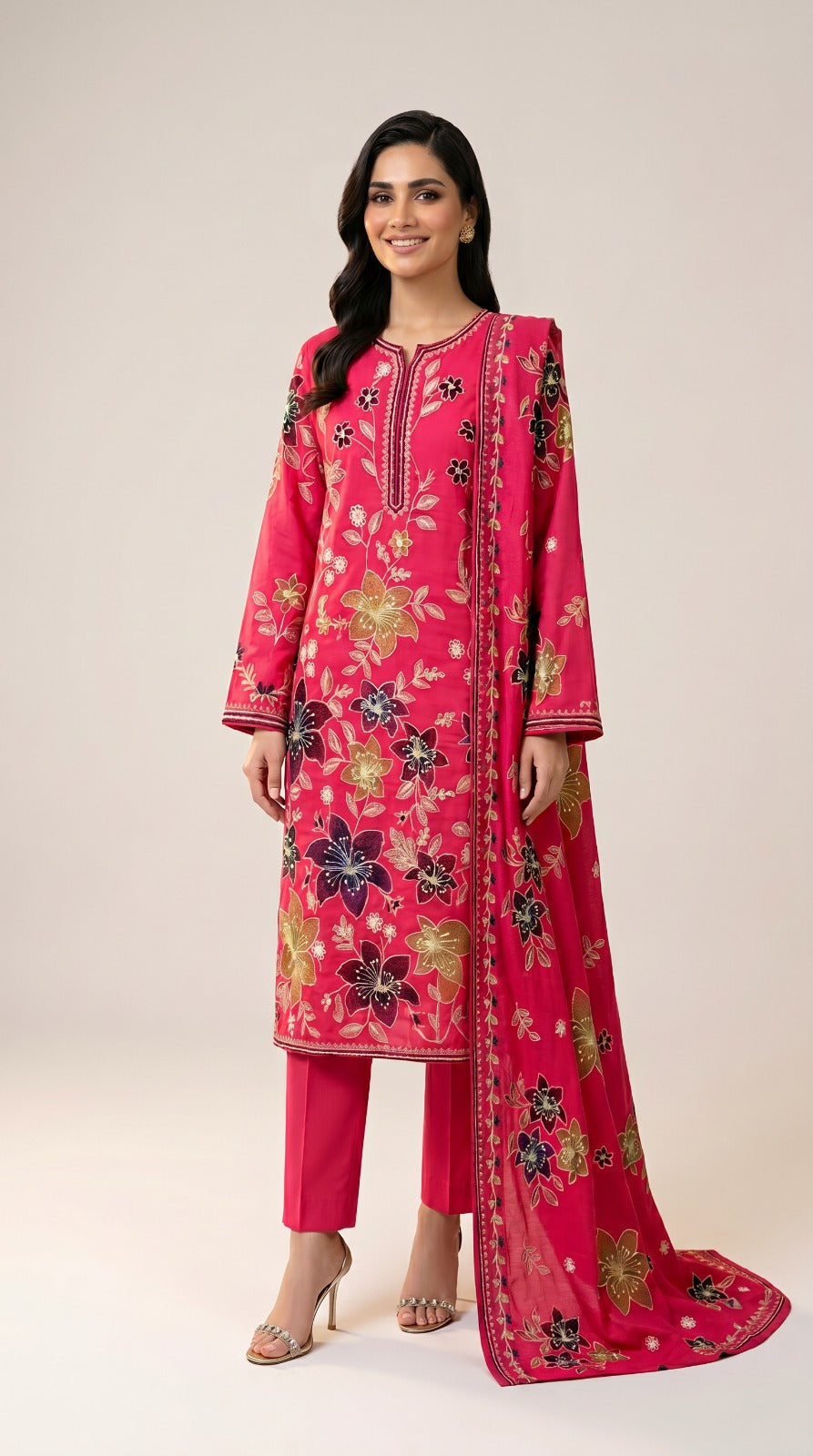 Embroidered Lawn 3-Piece unstitched