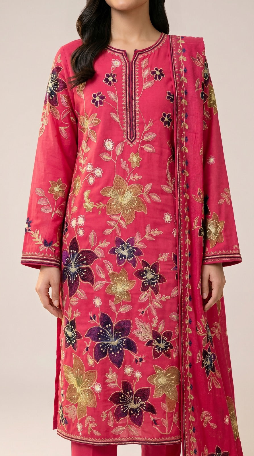 Embroidered Lawn 3-Piece unstitched
