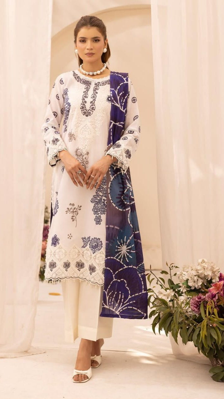 Embroidered Lawn 3-Piece unstitched