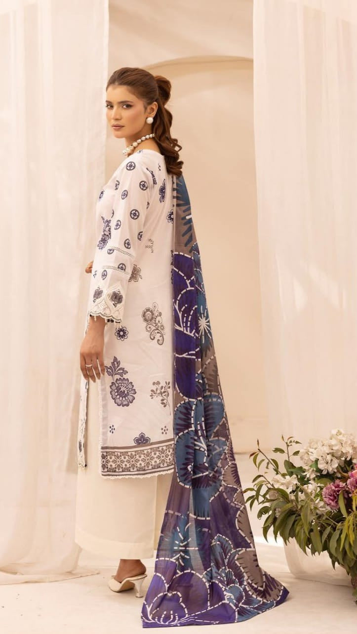 Embroidered Lawn 3-Piece unstitched