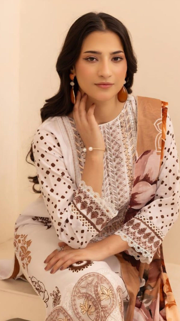 Embroidered Lawn 3-Piece unstitched