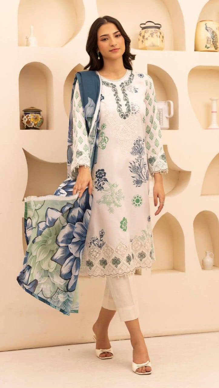 Embroidered Lawn 3-Piece unstitched