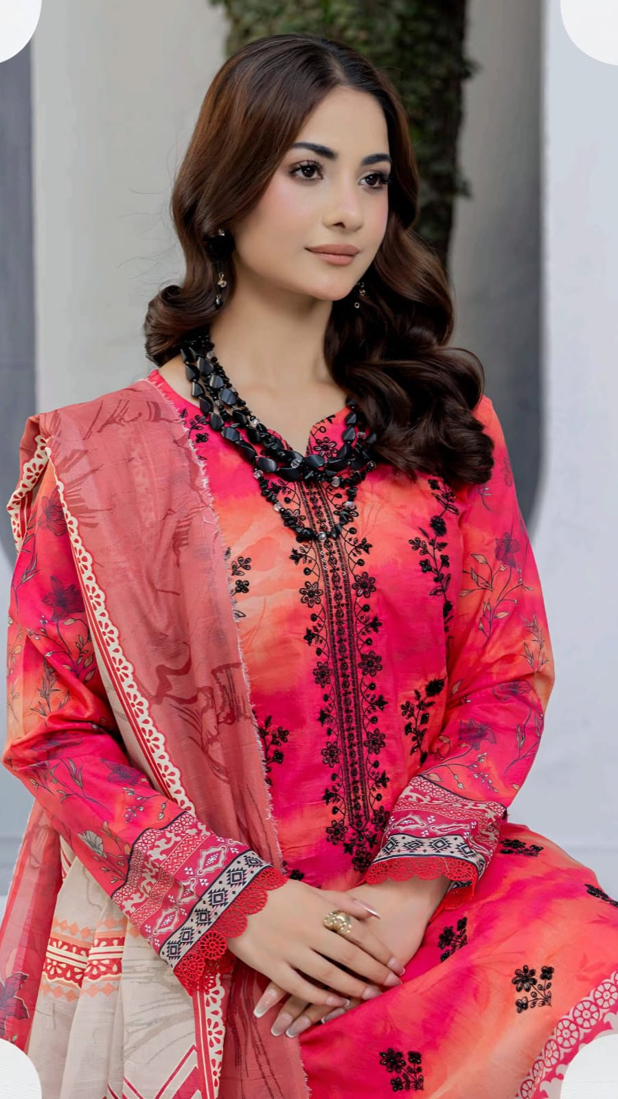 Print Embroidery Lawn 3-Piece unstitched