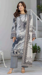 Print Embroidery Lawn 3-Piece unstitched