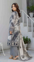 Print Embroidery Lawn 3-Piece unstitched