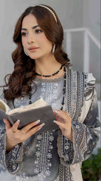 Print Embroidery Lawn 3-Piece unstitched