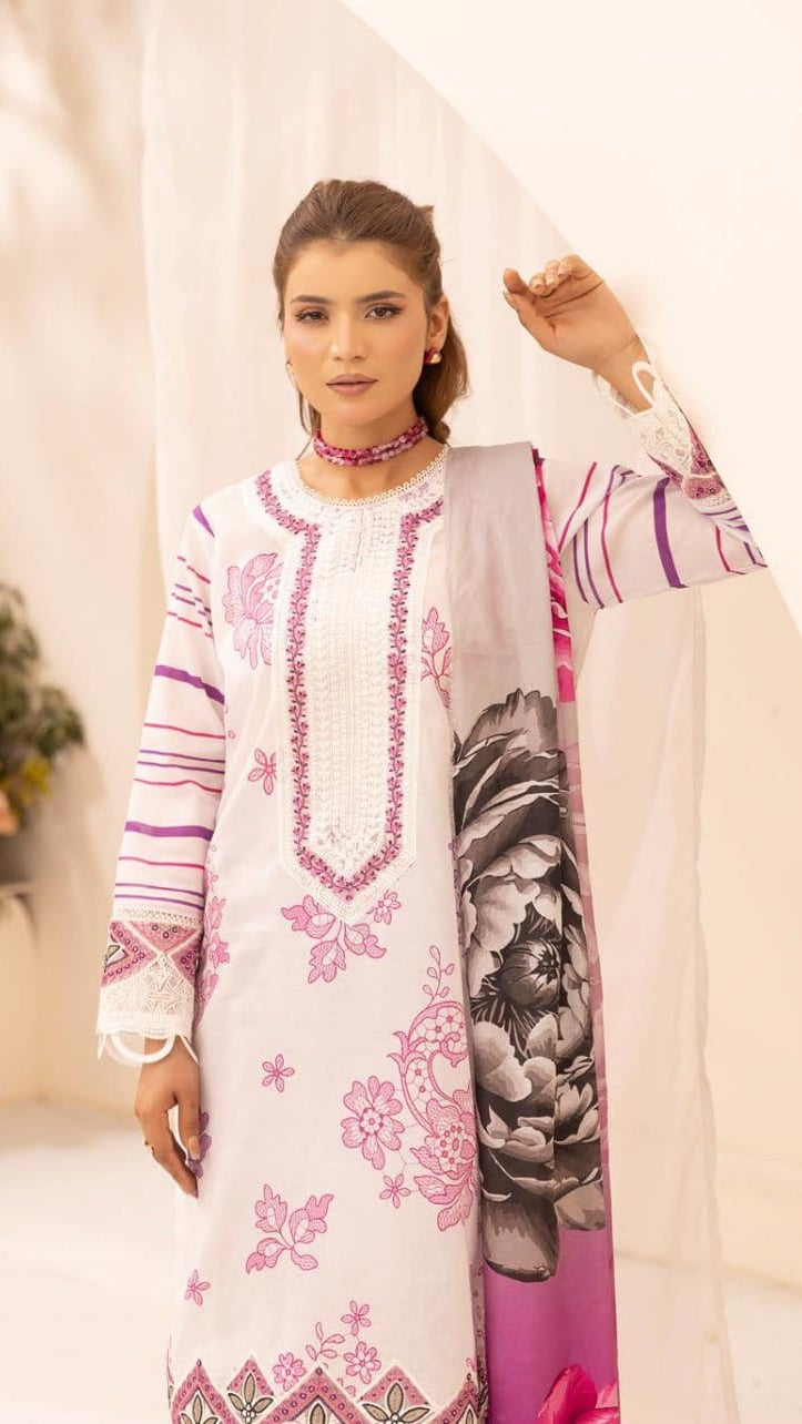 Embroidered Lawn 3-Piece unstitched